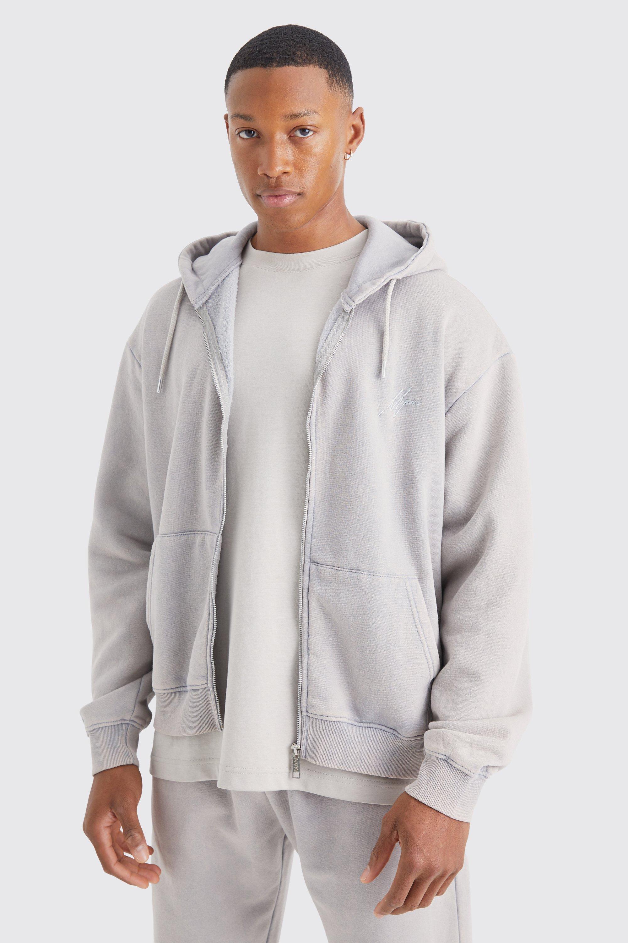 Grey zip hotsell up tracksuit